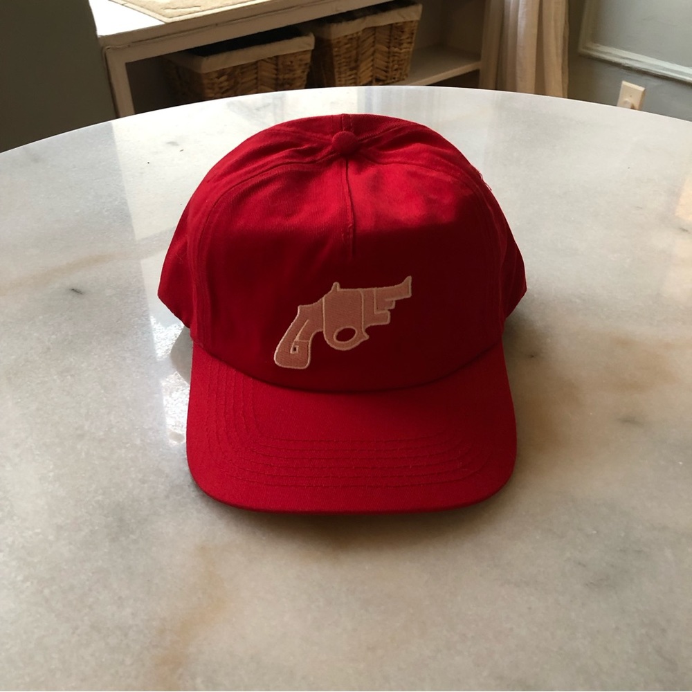 GOLFWANG Pink Embroidered Snub Nose Red Snap Back